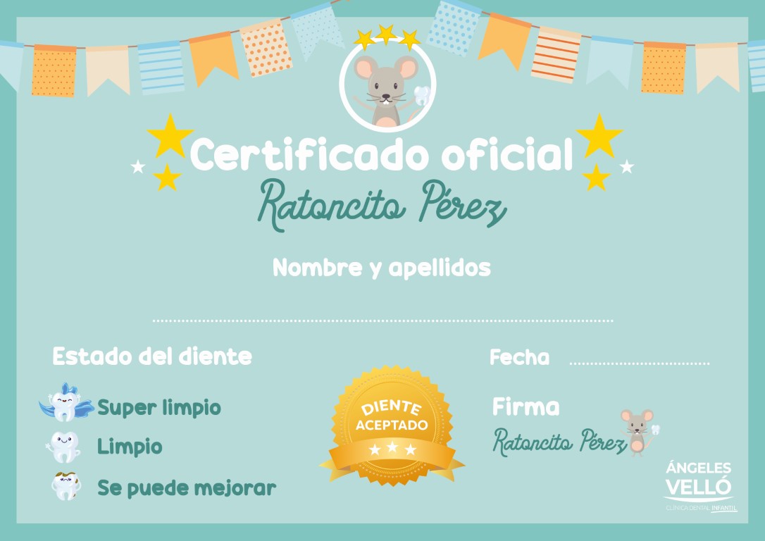 Certificado del Ratoncito Pérez